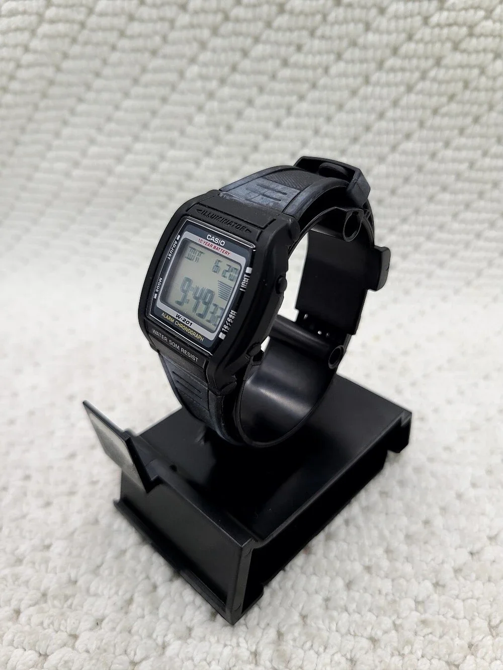 Casio Black Digital LCD Sport Watch with Resin Strap